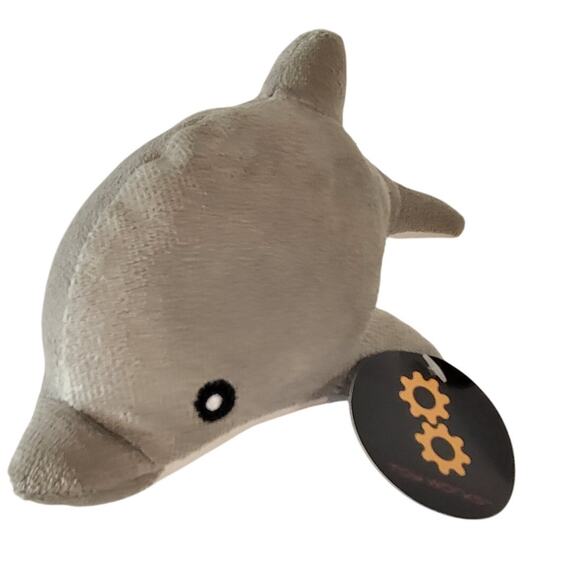 Toy Works Gray Dolphin Plush Stuffed Animal Mini Stuffed Animal 7" Soft Plushie - Picture 9 of 12